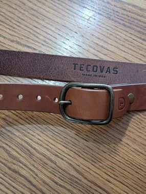 Tecovas Brown Leather Belt - Men's Classic Leather Belt